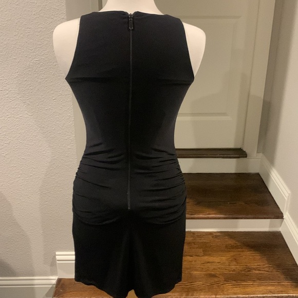 Laundry black ruched bodycon dress size XS/S - Picture 4 of 5